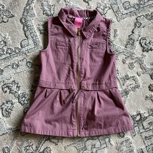 Isaac Mizrahi Girls Sleeveless Jacket Sz 5-6